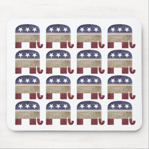 Herd of Elephants Republican GOP Mouse Mat