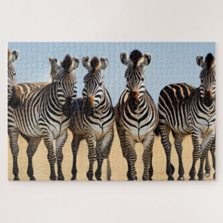 Herd of Zebra Jigsaw Puzzle