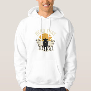Herd That Funny Cow Vintage Engraving Design Hoodie