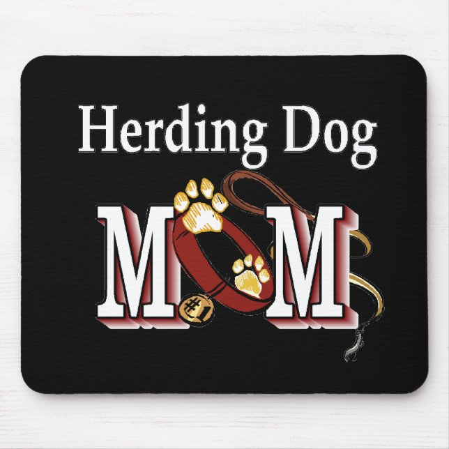 Herding Dog Mum Gifts Mouse Mat (Front)