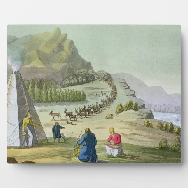 Herding Reindeer, Lapland, plate 47 from 'Le Costu Plaque (Front)