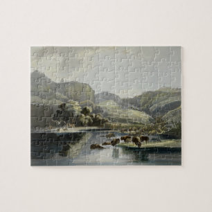 Herds of Bison and Elk on the Upper Missouri, plat Jigsaw Puzzle
