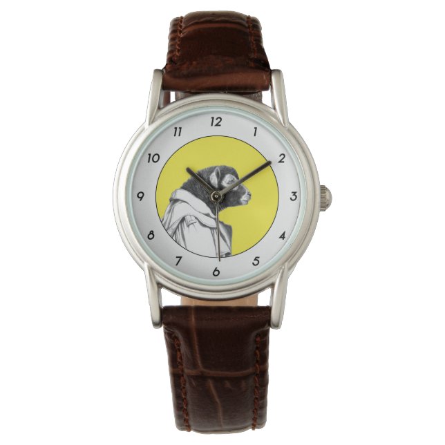 Herdwick Lamb in Trench Coat (Retro Yellow) W2 Watch (Front)