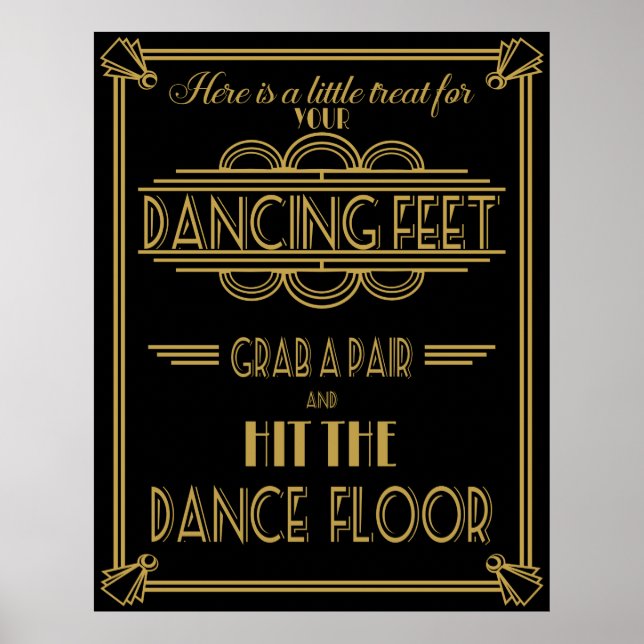 Here a Treat for your Dancing feet poster (Front)