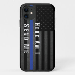 Here Am I Send Me Thin Blue Line Case