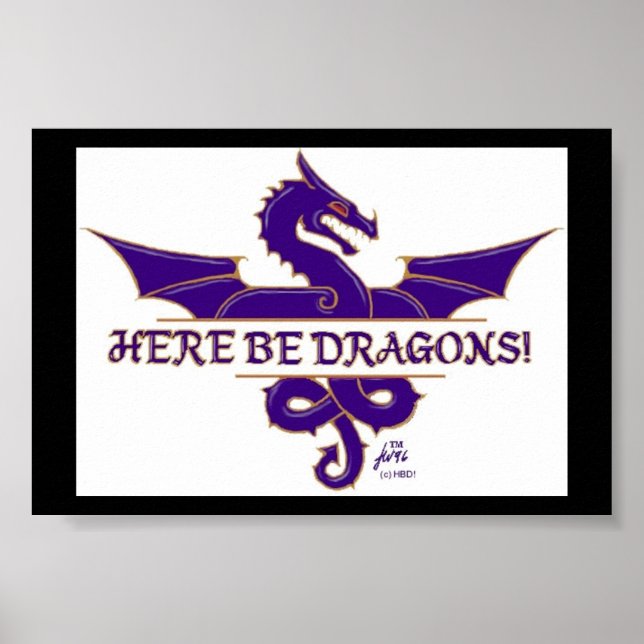 here be dragons poster (Front)