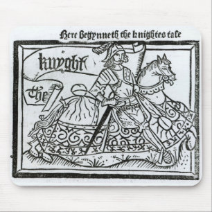 'Here Begynneth the Knightes Tale' Mouse Mat