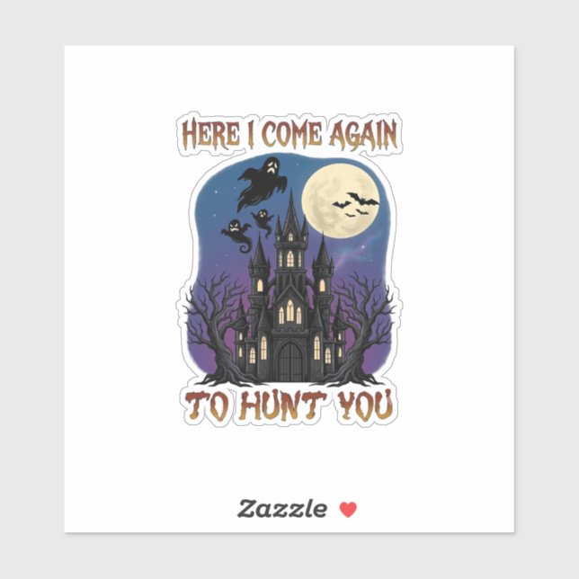 Here Come Again Haunted Castle Ghosts Moon (Sheet)
