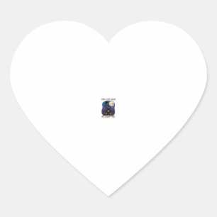 Here Come Again Haunted Castle Ghosts Moon Heart Sticker