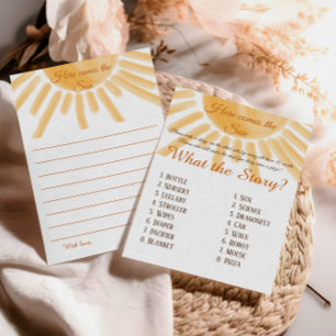 Here Come Sunshine Baby Shower What Story Game