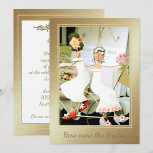 Here Come the Brides Wedding Invitation