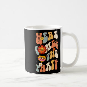 Here Come The Party Bride Retro Groovy Bachelorett Coffee Mug