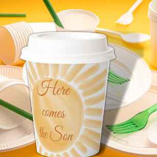 Here Come the Son Sunshine Baby Shower Paper Cups