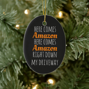 Here comes Amazon Ceramic Tree Decoration