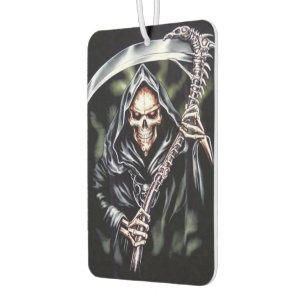Here Comes Grim Car Air Freshener