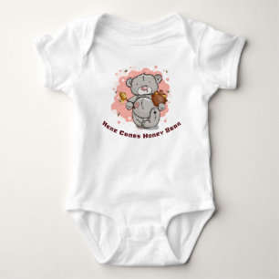Here Comes Honey Bear and a Big Honey Pot Baby Bodysuit