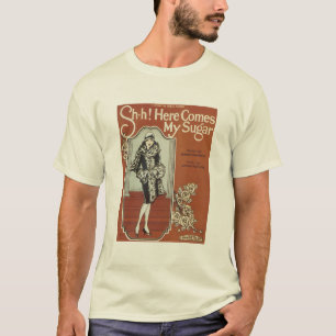 Here Come's My Sugar Vintage Songbook Cover T-Shirt