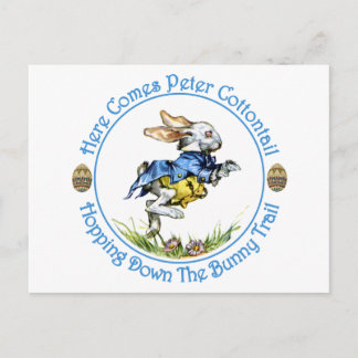 Here Comes Peter Cottontail Postcard