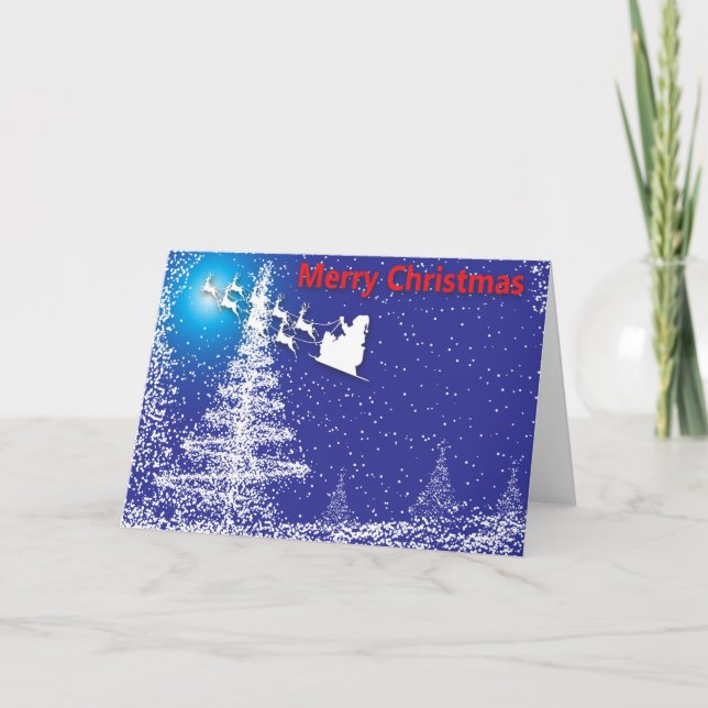 Here Comes Santa Claus! Holiday Card (Front)