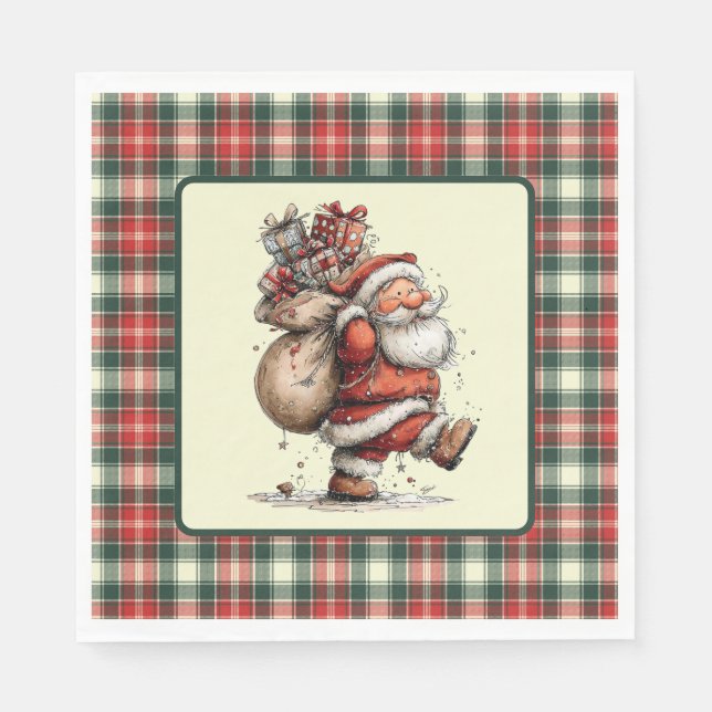 Here Comes Santa Claus  Napkin (Front)