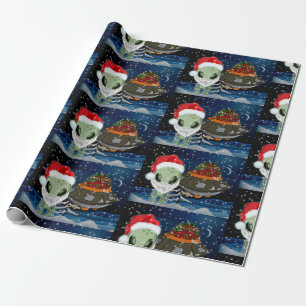 HERE COMES SANTA CLAUS WRAPPING PAPER