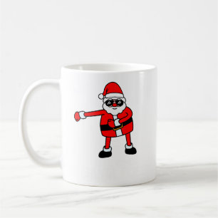 Here Comes Santa Floss Reindeer Christmas Tree Coffee Mug