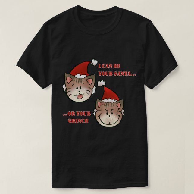 HERE COMES SANTA PAWS - CHRISTMAS DOG DESIGN BY IS T-Shirt (Design Front)