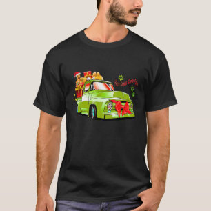 Here Comes Santa Paws - Vintage Retro 50s 60s Pick T-Shirt