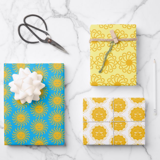 Here Comes Sunshine Gift Wrap Set (Front)
