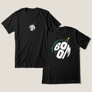 Here Comes the Boom – Bold Bomb Typography Design Tri-Blend Shirt