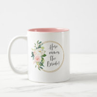 Here Comes the Bride Blush Watercolor Floral