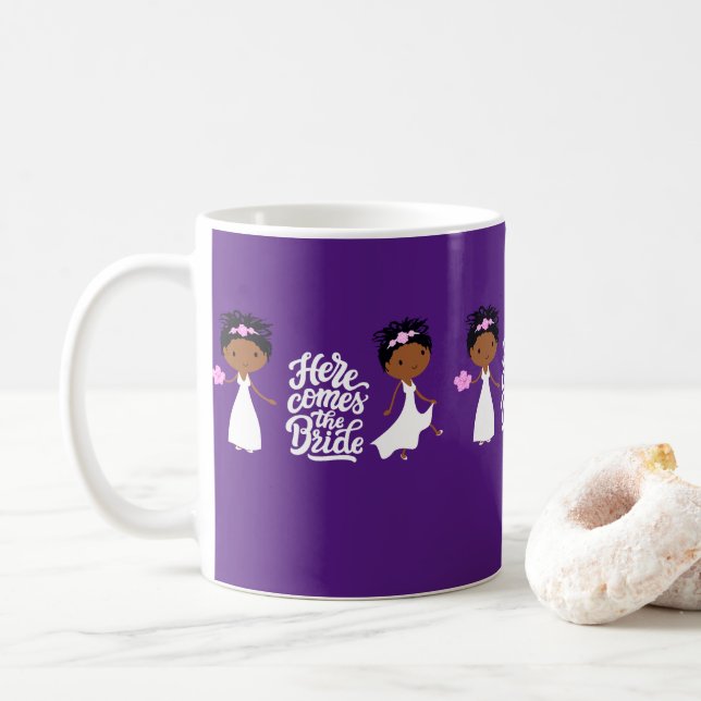 Here Comes the Bride Coffee Mug (With Donut)