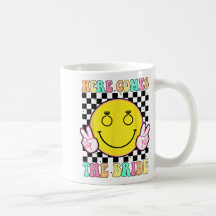 Here Comes The Bride Groovy Bachelorette Party Tea Coffee Mug
