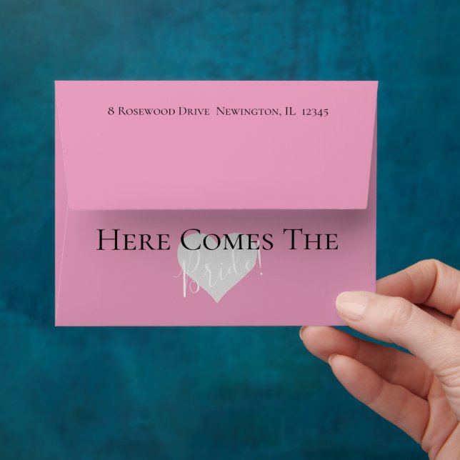 Here Comes The Bride To Be Bridal Party Envelope (Hand)