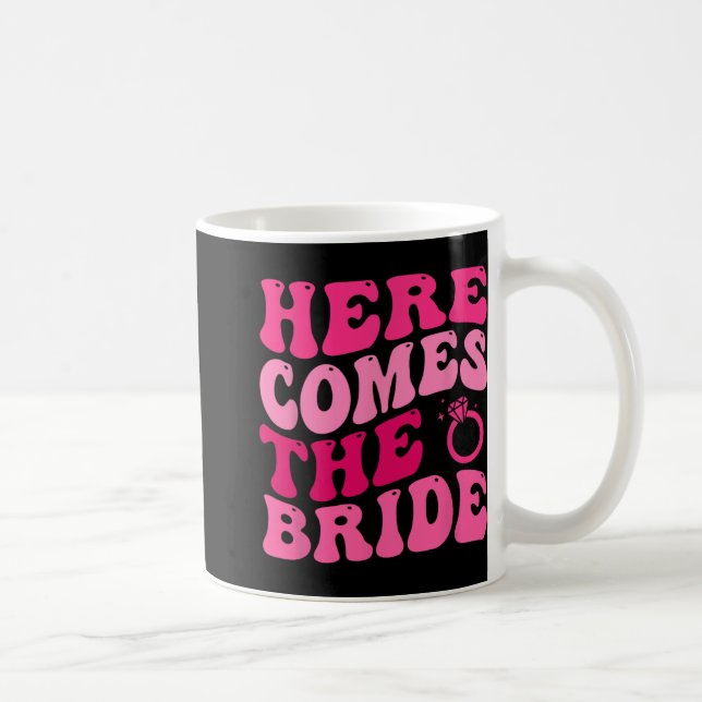 Here Comes The Bride Wedding Ring Bearer Flower Gi Coffee Mug (Right)