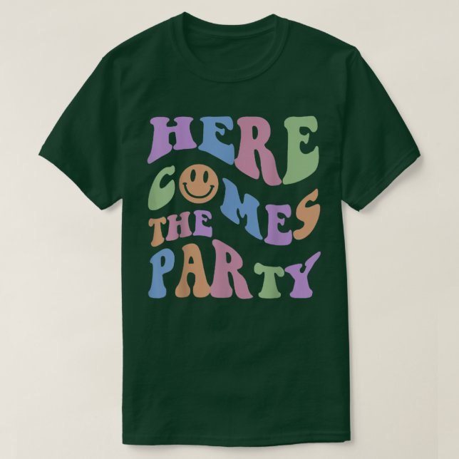 Here Comes The Bride Wedding Ring Bearer Flower Gi T-Shirt (Design Front)