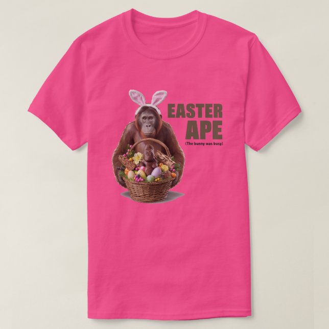 Here comes the Easter Ape T-Shirt (Design Front)