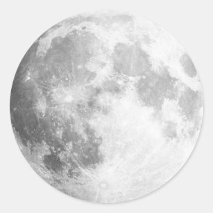 Here Comes The Moon / Full Moon Stickers