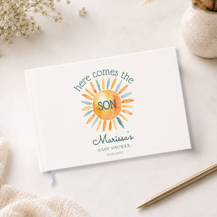 Here Comes the Son Baby Boy Shower Guest Book