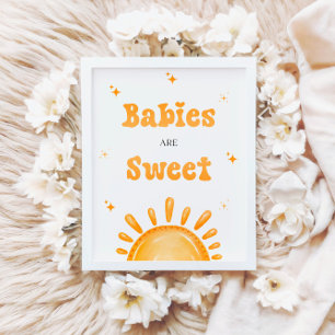 Here Comes The Son Baby Shower Babies Are Sweet Pedestal Sign