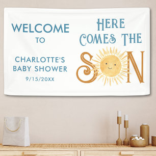 Here Comes The Son Baby Shower Banner