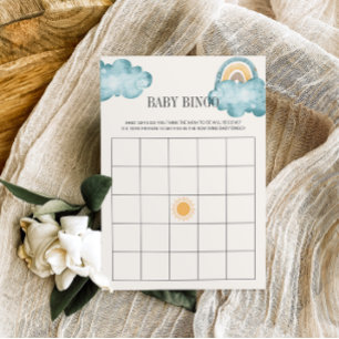 Here Comes The Son Baby Shower Bingo Game Invitation