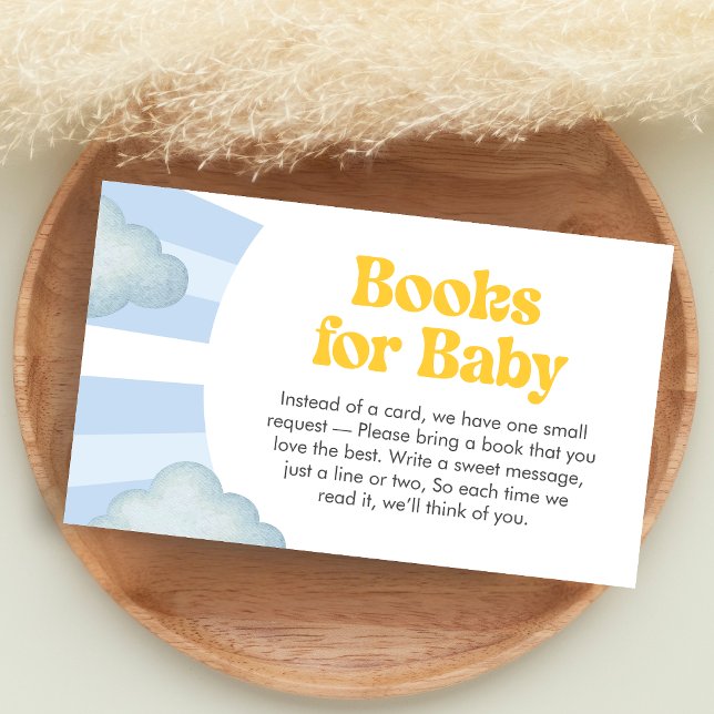 Here Comes the Son Baby Shower Books for Baby Enclosure Card (Here Comes the Sun Baby Shower Books for Baby)