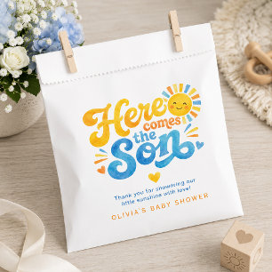 Here Comes the Son Baby Shower Favour Bag