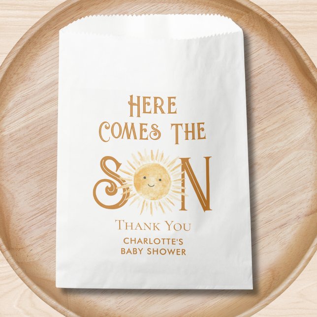 Here Comes The Son Baby Shower Favour Bag (Creator Uploaded)