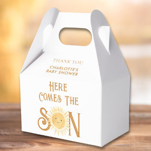 Here Comes The Son Baby Shower Favour Boxes