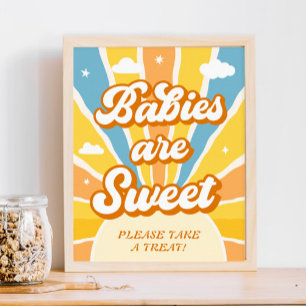 Here Comes the Son Baby Shower Favour  Poster