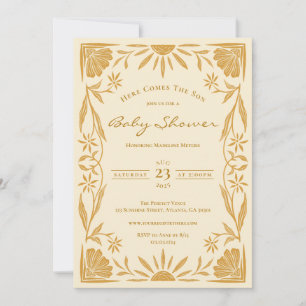 Here Comes The Son Baby Shower Invitation