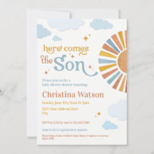 Here Comes the Son - Baby Shower Invitation