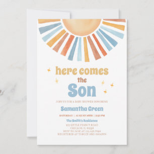 Here Comes the Son Baby Shower Invitation